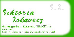 viktoria kokavecz business card